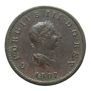 Great Britain 1807 Half Penny XF - Picture 1 of 2