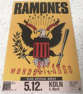 Ramones Mondo Bizarro Tour 92 4” x 6” Reproduction Concert Mini Cardstock Poster - Picture 1 of 6