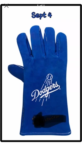 NEW Los Angeles DODGERS BBQ Glove SGA 9/4/2017 Cover
