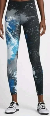 NIKE POWER LEGENDARY MID RISE TRAINING TIGHTS SZ XSMALL 833710-411 - Image 1 of 4