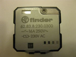 FINDER 62.83.8.230.0300 230VAC 50/60Hz connection faston bracket mountin 3NO - Picture 1 of 5