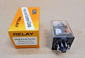 1 NEW RELAY AND CONTROL CORP SKKPA2C24AC COIL 8 PIN 10 AMP DPDT 24 VAC (4 AVAIL) - Picture 1 of 5