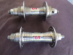 BUJES GT HECHOS EN ESTADOS UNIDOS TEMPRANOS 36 AGUJEROS CROMADOS BMX PRO SERIES FREESTYLE CRUISER VINTAGE - Imagen 1 de 8