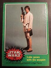 1977 Topps Luke Poses With His Weapon #255 Star Wars Card 