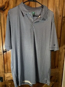 Men's Pro Tour Cool Play Polo Golf Shirt Short Sleeve Blue/White Size XL - Picture 1 of 6