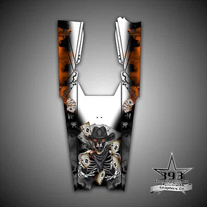 12-17 Arctic Cat Pro Climb ProClimb 153 Tunnel Decal Wrap Graphics Outlaw Orange - Bild 1 von 1