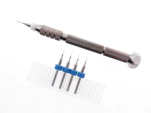 .2mm 3D Printer Extruder Nozzle Head Clog Cleaner KIT Bits + Pin Vise Tool - Picture 1 of 1