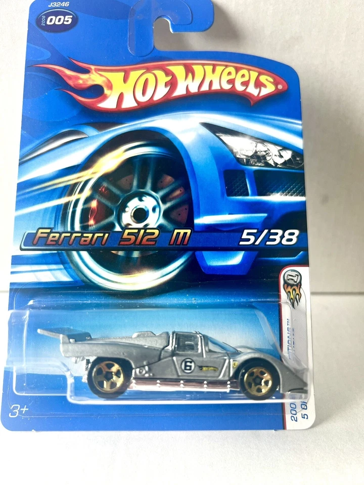 2006 Hot Wheels First Editions Ferrari 512 M Silver 005/223 Small No#6 Tampo - image 1 of 4