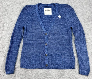 Abercrombie Kids Blue Cardigan Sweater Medium - Picture 1 of 7