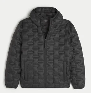 Chaqueta acolchada con capucha de peso medio Hollister - Imagen 1 de 3