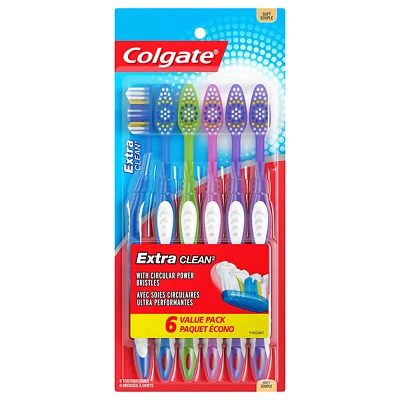 "Colgate Extra Clean Soft Toothbrush for Grown Ups - Because You Have More Teeth - Image 1 of 4