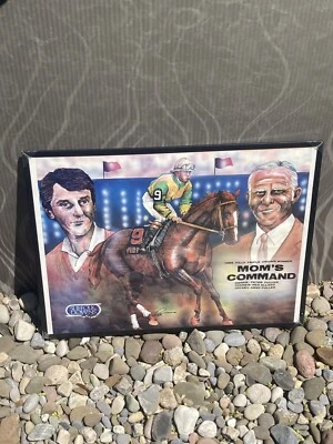 Póster enmarcado Suffolk Downs 1985 ganador de triple corona - 18x24 pulgadas Foto 1 de 4