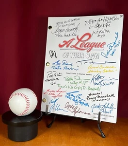 A League of Their Own Script Signed- Autograph Reprints- Tom Hanks- Baseball - Picture 1 of 8