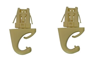 Sun Visor Hook Clip Beige Left Right Set of 2 for 2009 to 2012 Toyota RAV4 Foto 1 de 4