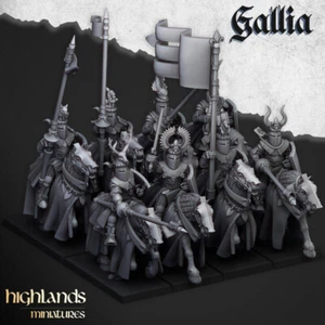 Caballeros medievales de la Galia - miniaturas de las Tierras Altas - figuras históricas de juegos de guerra - Imagen 1 de 1