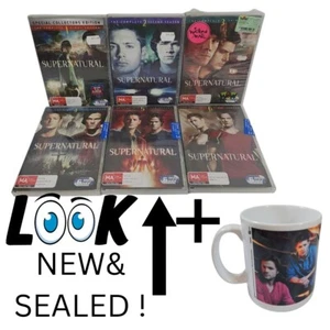 Supernatural Tv Series Seasons 1 - 6 1 2 3 4 5 6 DVD Set w/ Mug MA15+ R4 PAL - Picture 1 of 24