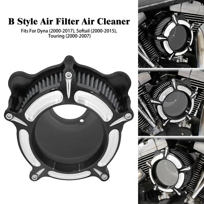 Filtro de aire transparente admisión gris para Harley Dyna Super Wide Glide 2000-17 Foto 1 de 4