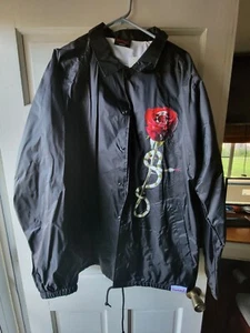 Diamond Supply Snake And Rose Windbreaker Jacket Nwt 2xl - Picture 1 of 3