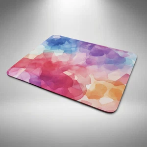 Water Colour Mouse Mat / Pad Number Laptop Desktop Computer Office Gift - Picture 1 of 17