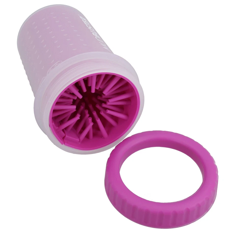 Dexas Mudbuster Portable Dog Paw Washer/paw Cleaner Medium Fuchsia