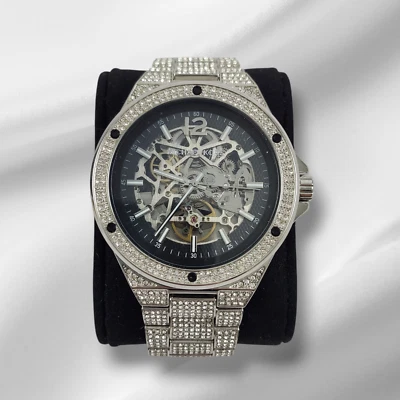 NEW Michael Kors Limited Edition Automatic Lennox Crystal Silver Watch MK9066 - Image 1 of 4