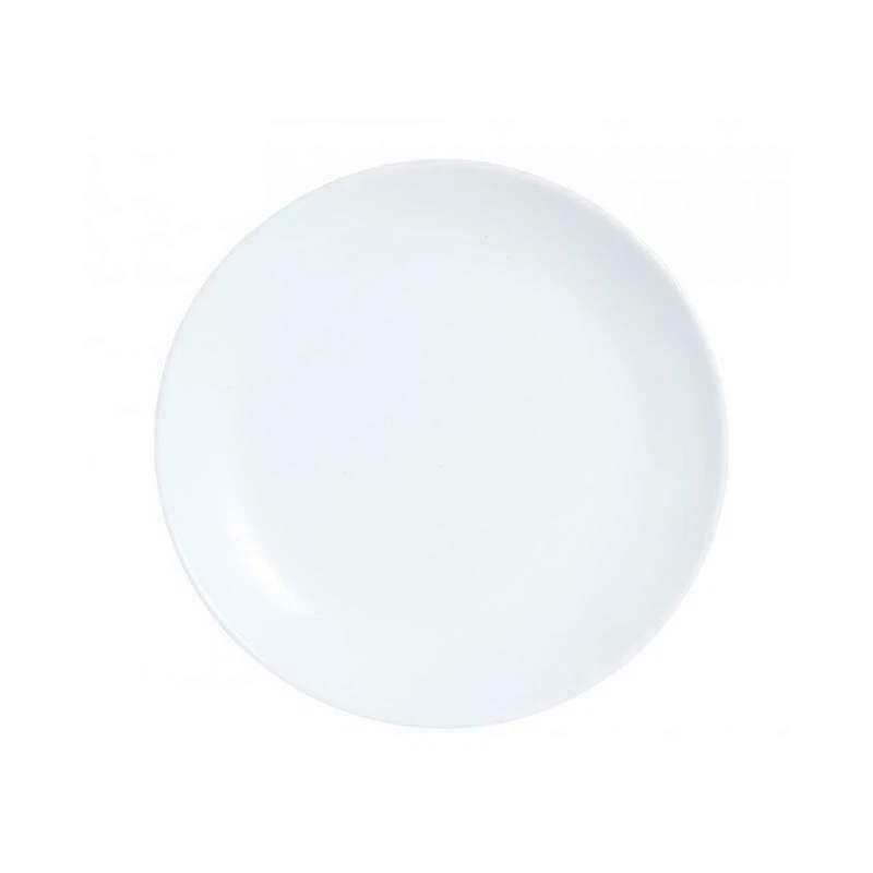 Luminarc Diwali Smooth Tempered Glass Dessert Plate 19cm White - Image 1 of 1