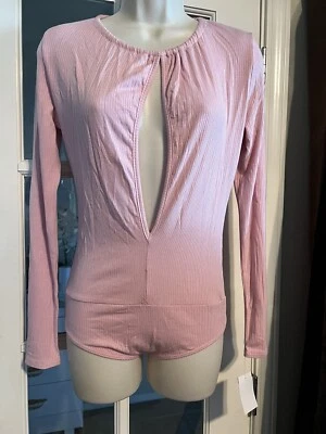 Body tanga Jireh Clothing para mujer manga larga ojo de cerradura delantero y trasero. M Foto 1 de 4