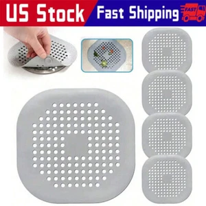 1/2pc Bathroom Drain Hair Catcher Stopper Plug Sink Strainer Filter Shower Cover - Picture 1 of 13