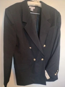 Vintage Damen Talbot's brandneu neu aus altem Lagerbestand mit Etikett marineblau Blazer gefüttert Gr. 20 100 % Wolle - Bild 1 von 24