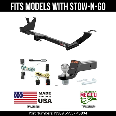 Для 04-07 Dodge Grand Caravan прицеп сцепное устройство 4Pin провод 178» мяч подходит с Stow-n-Go - Изображение 1 из 4