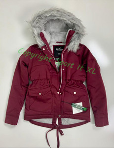 Veste femme Hollister Anorak Bourgogne Neuf !!!!!