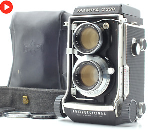 Tested [Near MINT+ w/Case] Mamiya C220 Pro TLR Film Camera 105mm f3.5 Lens JAPAN