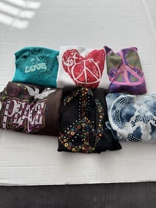 A wonderful Vintage Collection Of Love & Peace Tee Shirts. All Good Condition.   - Picture 1 of 12