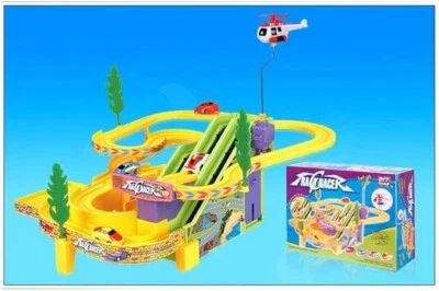 Mini Autodrome Kids Children Play Toy Racing Car Track With 4 Racing Cars - Image 1 of 4