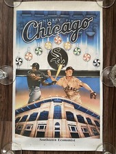 1991 New Comiskey Park Chicago White Sox Inaugural Year Poster 13.75x22.75