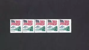 US Stamp Coil PNC5 Scott #2280a P#11 25c Flag over Yosemite Phos Paper, Mottled - Picture 1 of 2