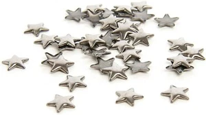 100 Stck. 13 mm Metall Stern Bügelbild Flach Ohrstecker Perlen Kleidung Handwerk Kunst Dekoration - Bild 1 von 1