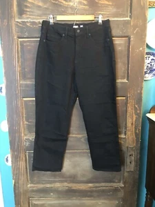 Old Navy The Sky-Hi Straight Extra High Rise Jean Women's Size 12 Black 5-Pocket - Picture 1 of 7