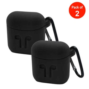 2x Silicone Anti-lost Protective Cover Skin Case for AirPods 1/2 with Ear Hook - Picture 1 of 5