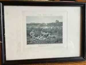 1901 Paris Priint por Daniel Ridgway Knight "Pendant La Moisson" 7,5 x 10,5 - Imagen 1 de 4