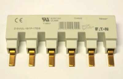 EATON MOELLER Z-SV UL-16 1P-1TE/6 Connecting Busbar 104892 16mm² 17.8mm Z SV UL