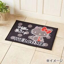 NEW Sanrio Hello Kitty cute entrance mat Black from Japan Free Shipping