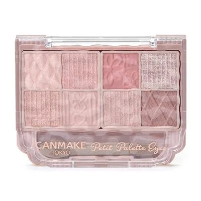 Canmake Petit Palette Eyes 01 Plume Flower 2.0g Eyeshadow Palette Pink Beige - Image 1 of 4