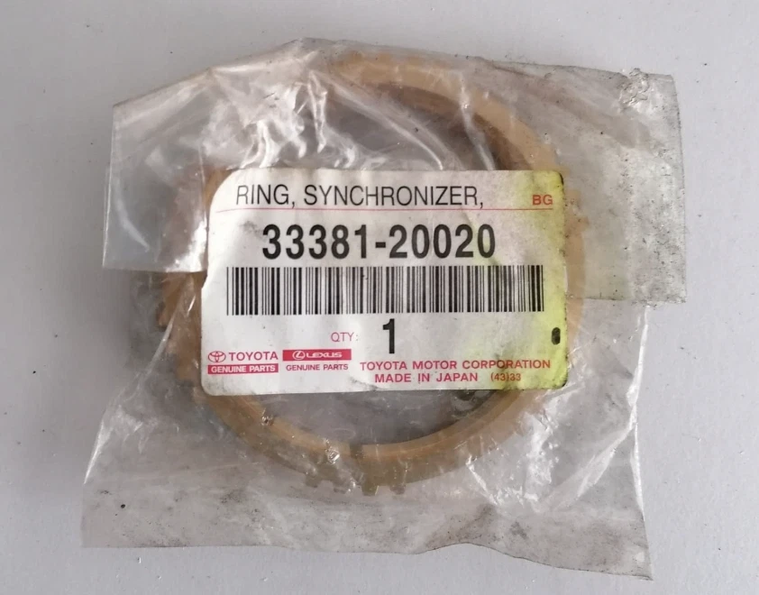 TOYOTA Genuine Avensis Corolla Yaris Synchronizer Ring 2Gear 33381-20020 - Image 1 of 1