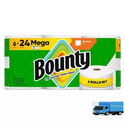 Bounty Full Sheet Paper Towels - Mega - Count 6