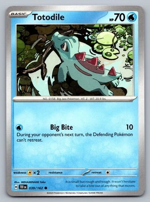 Pokemon TCG SV05: Temporal Forces Totodile 039/162 - Image 1 of 2