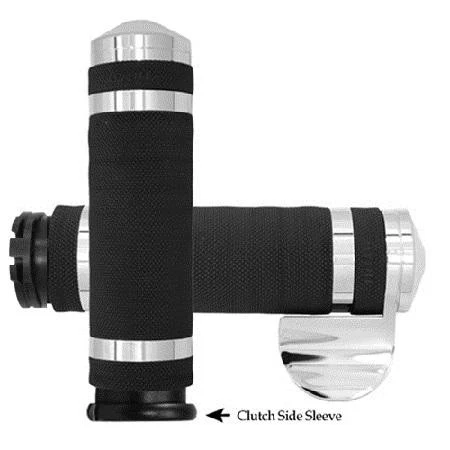 Avon Air SS Grips w/ Throttle Boss Chrome #AIR-99-BOSS Harley Davidson Foto 1 de 1