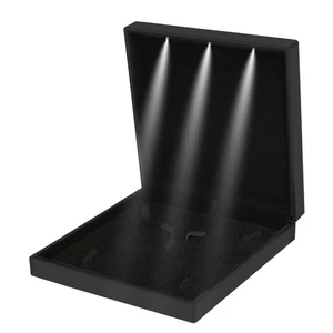 Grande Set Gioielli in Velluto Confezione Regalo, Scatola Collana con Luce LED, Velluto Elegante - Foto 1 di 6