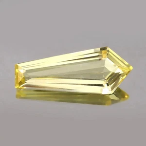 Piedra preciosa suelta de zafiro amarillo de Ceilán natural impecable de 31 quilates certificada - Imagen 1 de 4