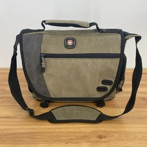 Swiss Gear Wenger The Zinc 14" Laptop Shoulder Messenger Bag Vintage Design Zip - Picture 1 of 11